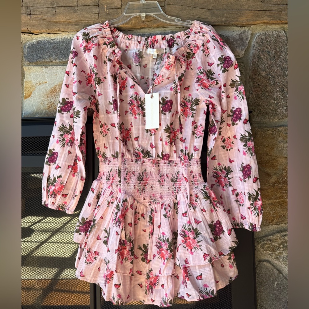 LoveShackFancy Netra Dress Rosemary size XS